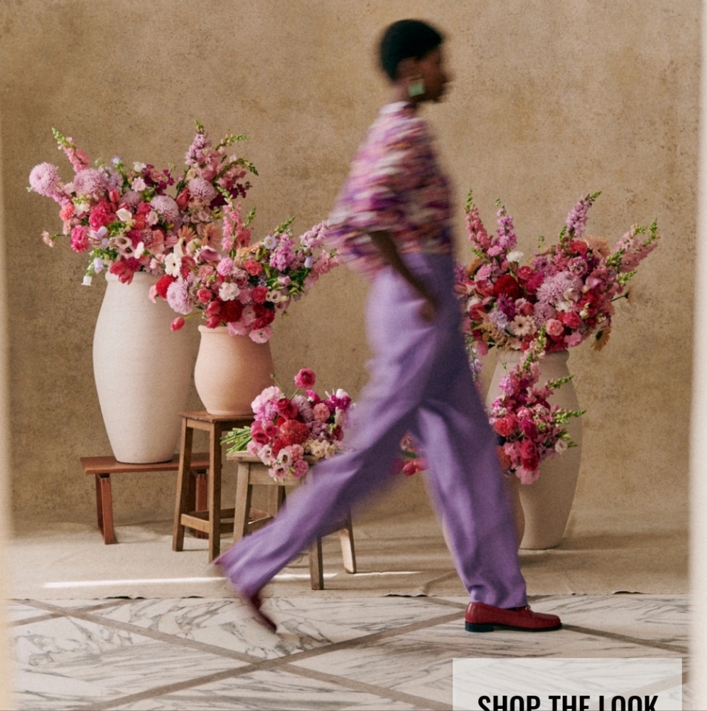 Sezane LouLou High Waisted Flowing Lavender Trousers - Picture 4 of 5